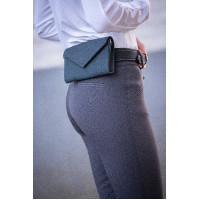 Phone Pocket Pénélope couro perfurado preto Phone Pocket Pénélope couro perfurado preto