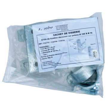 Braçadeira galvanizada para bebedouro Resinox La Gée