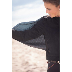 Estola Alix Pénélope Preto / azul-petróleo Estola Alix Pénélope Preto / azul-petróleo