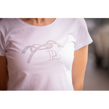 T-shirt Pénélope Iconic Strass Branco T-shirt Pénélope Iconic Strass Branco