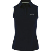 Polo Equit'M sem mangas Feminino Azul-marinho