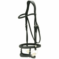 Muserola tandem Stübben 2700 Preto / preto prateado Muserola tandem Stübben 2700 Preto / preto prateado