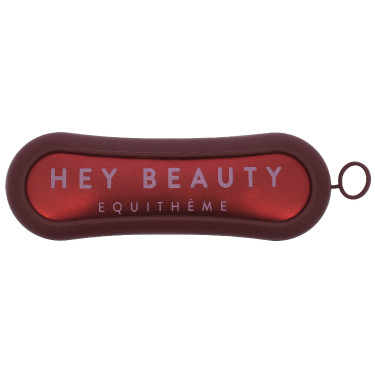 Escova de cabeça Equithème Je t'aime Bordéus Bordô Escova de cabeça Equithème Je t'aime Bordéus Bordô