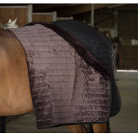 Cobertura de estábulo Equithème Teddy forrada com lã sintética Azul-marinho Cobertura de estábulo Equithème Teddy forrada com lã sintética Azul-marinho