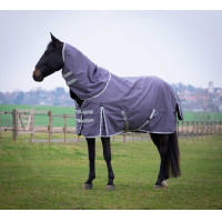 Cobre-pescoço Equithème Tyrex 1200D reciclado  Cinzento-acastanhado Castanho Cobre-pescoço Equithème Tyrex 1200D reciclado  Cinzento-acastanhado Castanho