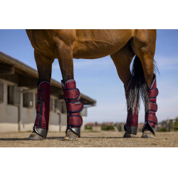 Guéitres de transporte Equithème Tyrex 1200D Reforçadas Bordéus Bord&amp;ocirc;