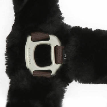 Caveção Equithème Teddy Preto / castanho