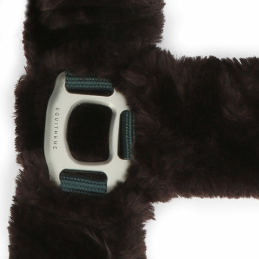 Caveção Equithème Teddy Verde / marrom