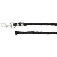 Corda de amarração Equithème Soft Satiné Preto Corda de amarração Equithème Soft Satiné Preto