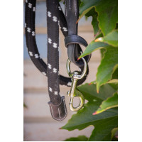 Longe Penélope Corda e couro Preto