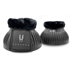 Sinos em carneiro sintético Horsena Preto Sinos em carneiro sintético Horsena Preto