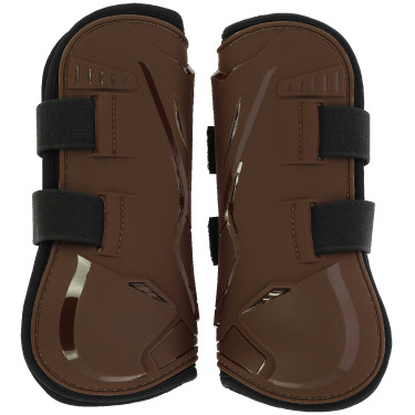 Caneleiras Norton XTR Flex com Velcro Castanho