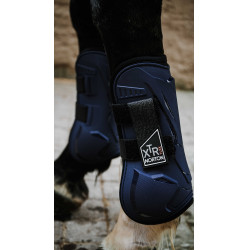 Caneleiras Norton XTR Flex com Velcro Marinho Azul-marinho