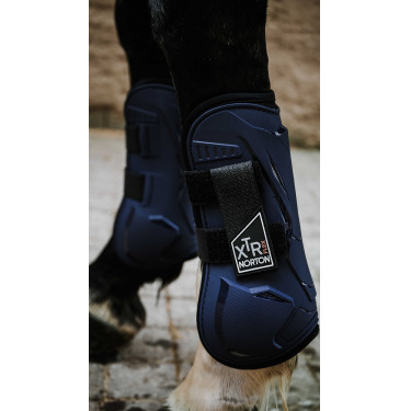 Caneleiras Norton XTR Flex com Velcro Marinho Azul-marinho