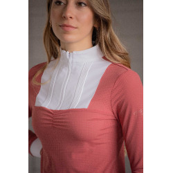 Polo de concurso Pénélope Florence de mangas compridas Terracota Laranja