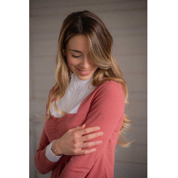 Polo de concurso Pénélope Florence de mangas compridas Terracota Laranja