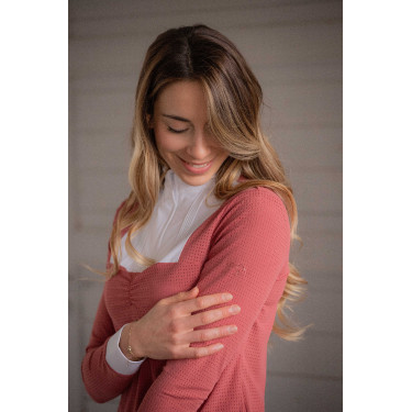 Polo de concurso Pénélope Florence de mangas compridas Terracota Laranja