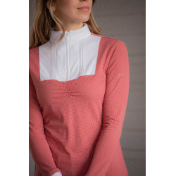 Polo de concurso Pénélope Florence de mangas compridas Terracota Laranja