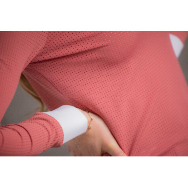 Polo de concurso Pénélope Florence de mangas compridas Terracota Laranja