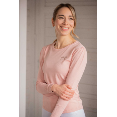 Polo Techty Honey mangas compridas Pénélope Rosa
