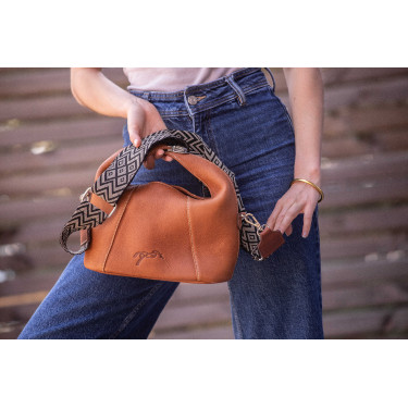 Bolsa Pénélope Agathe Conhaque Castanho Bolsa Pénélope Agathe Conhaque Castanho