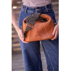 Bolsa Pénélope Agathe Conhaque Castanho Bolsa Pénélope Agathe Conhaque Castanho