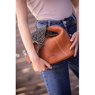 Bolsa Pénélope Agathe Conhaque Castanho Bolsa Pénélope Agathe Conhaque Castanho