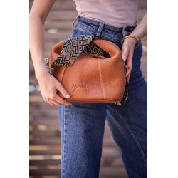 Bolsa Pénélope Agathe Conhaque Castanho Bolsa Pénélope Agathe Conhaque Castanho