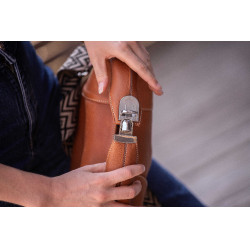 Bolsa Pénélope Agathe Conhaque Castanho Bolsa Pénélope Agathe Conhaque Castanho