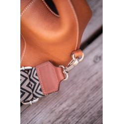 Bolsa Pénélope Agathe Conhaque Castanho Bolsa Pénélope Agathe Conhaque Castanho