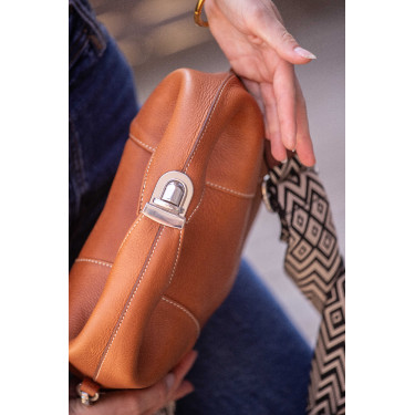 Bolsa Pénélope Agathe Conhaque Castanho Bolsa Pénélope Agathe Conhaque Castanho