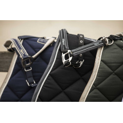 Cabeçada Lami-Cell Elegance Preto / cinza Cinzento