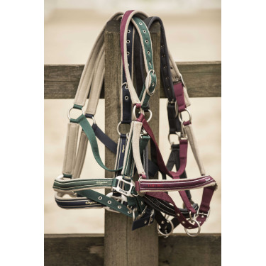 Cabeçada Lami-Cell Elegance Preto / cinza Cinzento