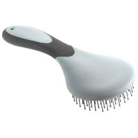 Escova para crina em PVC Cinza / preto