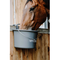 Comedouro Hippotonic com ganchos e alça Cinza escuro Cinzento