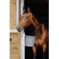 Comedouro Hippotonic com ganchos e alça Cinza escuro Cinzento