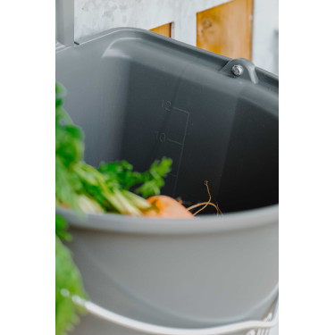 Comedouro Hippotonic com ganchos e alça Cinza escuro Cinzento