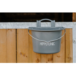 Comedouro Hippotonic com ganchos e alça Cinza escuro Cinzento
