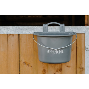 Comedouro Hippotonic com ganchos e alça Cinza escuro Cinzento