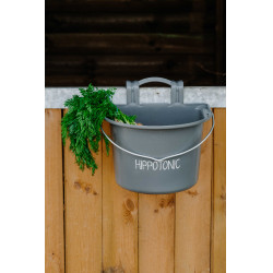 Comedouro Hippotonic com ganchos e alça Cinza escuro Cinzento