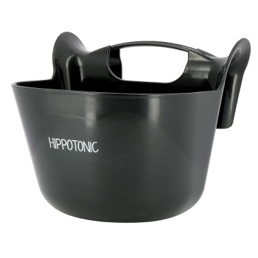 Comedouro portátil com ganchos Hippo-Tonic Preto