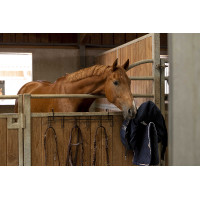 Suporte para cabeçadas Hippotonic 6 lugares, com ganchos Preto