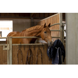 Suporte para cabeçadas Hippotonic 6 lugares, com ganchos Preto Suporte para cabeçadas Hippotonic 6 lugares, com ganchos Preto