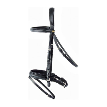 Bridão T de T muserola Pull-back Preto Bridão T de T muserola Pull-back Preto