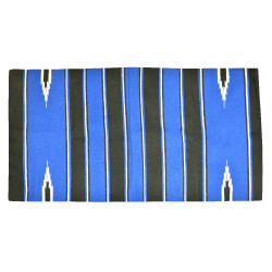Westride Navajo Teppich Baumwolle/Acryl Preto / azul real / branco Westride Navajo Teppich Baumwolle/Acryl Preto / azul real / branco