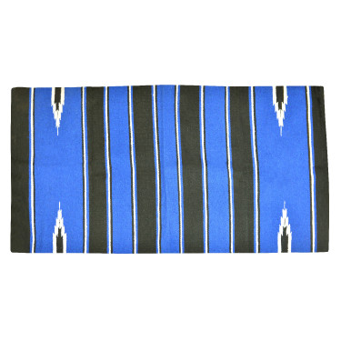 Westride Navajo Teppich Baumwolle/Acryl Preto / azul real / branco Westride Navajo Teppich Baumwolle/Acryl Preto / azul real / branco