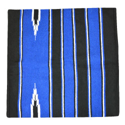 Westride Navajo Teppich Baumwolle/Acryl Preto / azul real / branco Westride Navajo Teppich Baumwolle/Acryl Preto / azul real / branco