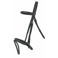 Bridon Sisley T deT muserola combinada T de T Havana escuro Castanho Bridon Sisley T deT muserola combinada T de T Havana escuro Castanho