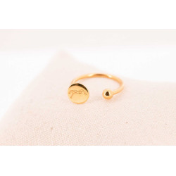 Anel Pénélope Lisa Dourada Ouro