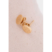 Brincos de pressão Pénélope Lou Arabesque Dourada Ouro